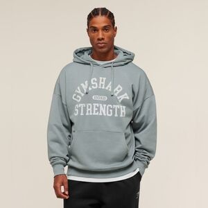 Gymshark 2012 Strength Hoodie XXXL Denim Grey Oversized Fit